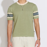 PENSACOLA | relaxed fit sweater knit tee | sage