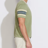 PENSACOLA | relaxed fit sweater knit tee | sage