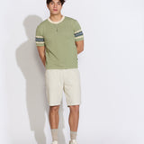 PENSACOLA | relaxed fit sweater knit tee | sage