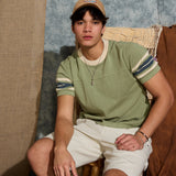 PENSACOLA | relaxed fit sweater knit tee | sage