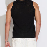 BUYUGO | sweater knit tank top | black