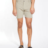 CLYDE | 6" tailored piqué knit short | khaki