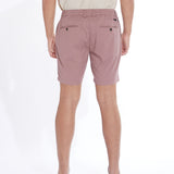 LUCAS | 6" tailored waist tab short | mauve