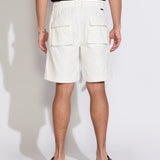DAMON | 9" relaxed fit utility short | parchment