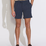 MONTGOMERY | 7" officer's short | heather dark navy