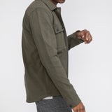 BENNETT | shirt jacket | dark olive