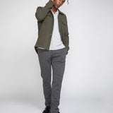 BENNETT | shirt jacket | dark olive