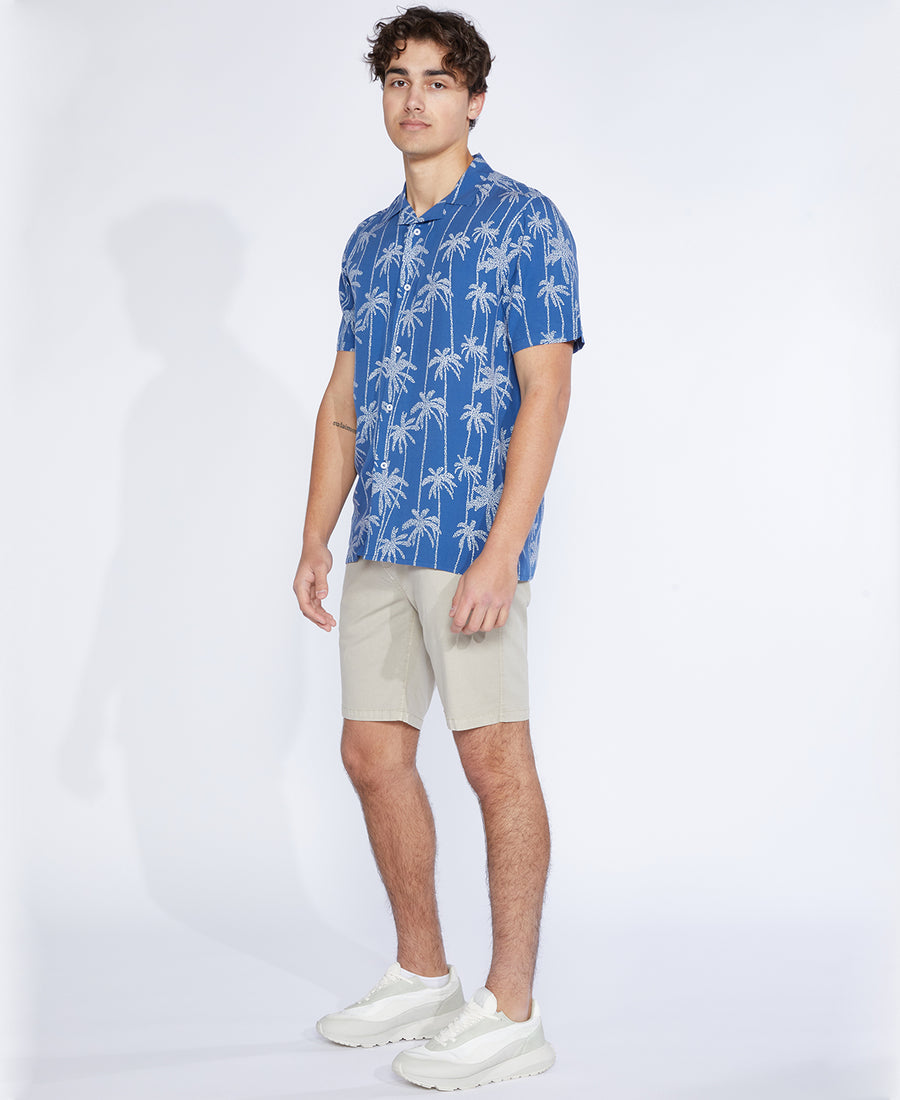 Resort shirt - Light blue/Landscape