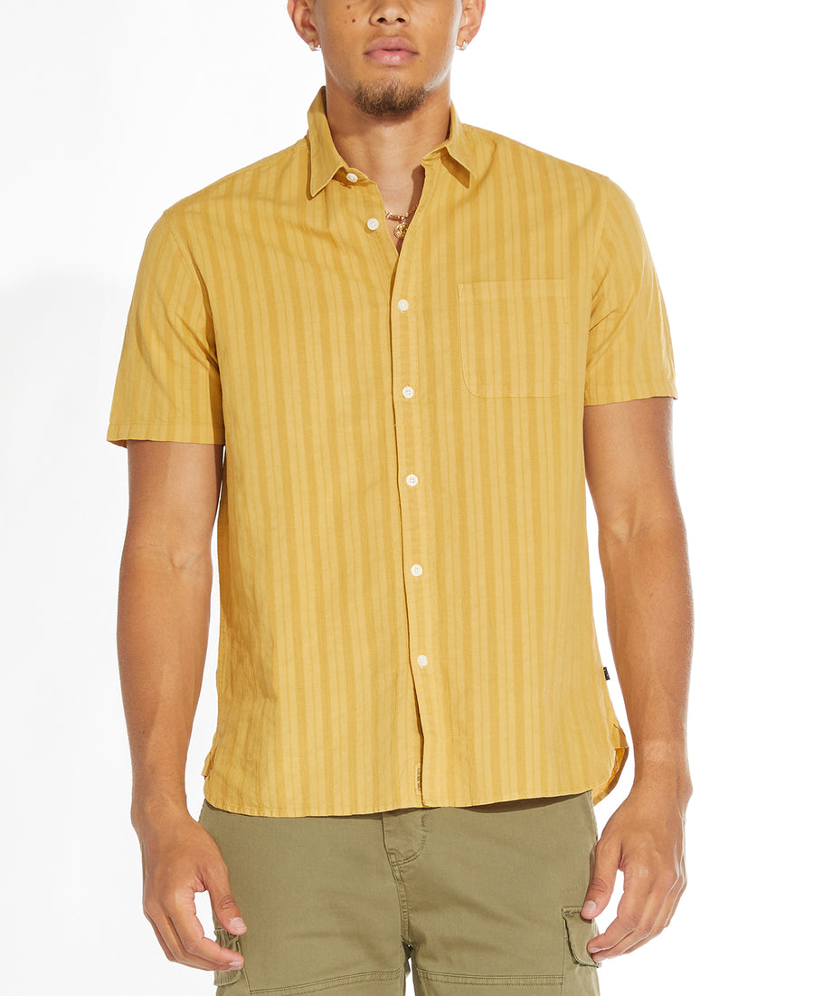 Whittier Button-Up Pocket Shirt (Mustard)