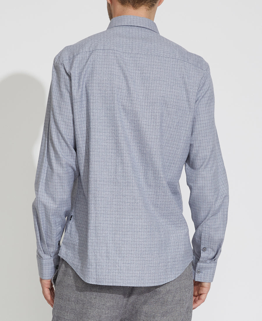 Hager Grid Check Shirt (Gray)