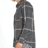 Burt Flannel Shirt (Heather Dark Charcoal)