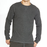 Baird Crewneck Long Sleeve Tee (Heather Dark Charcoal)