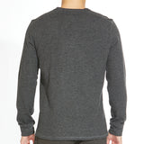 Baird Crewneck Long Sleeve Tee (Heather Dark Charcoal)