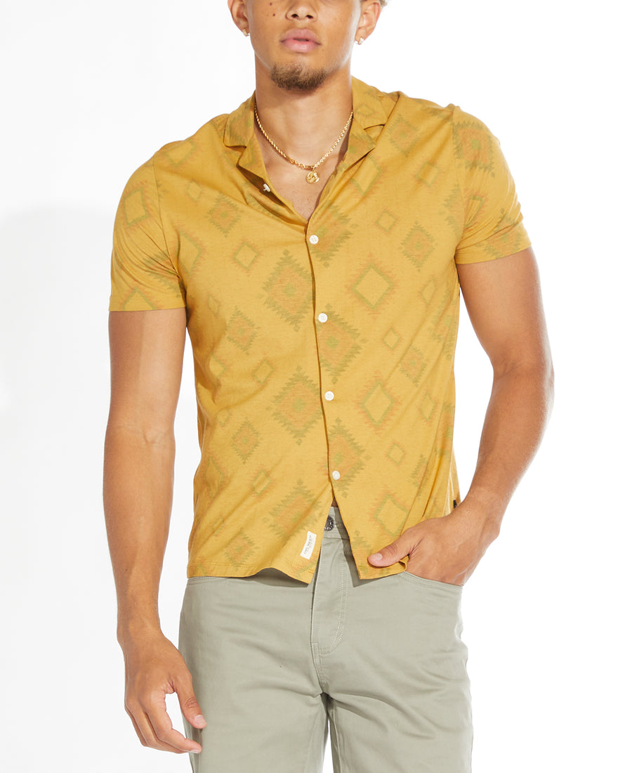 Rico Knit Resort Shirt (Mustard)