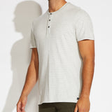 Riley Henley T-Shirt (Heather Light Gray)