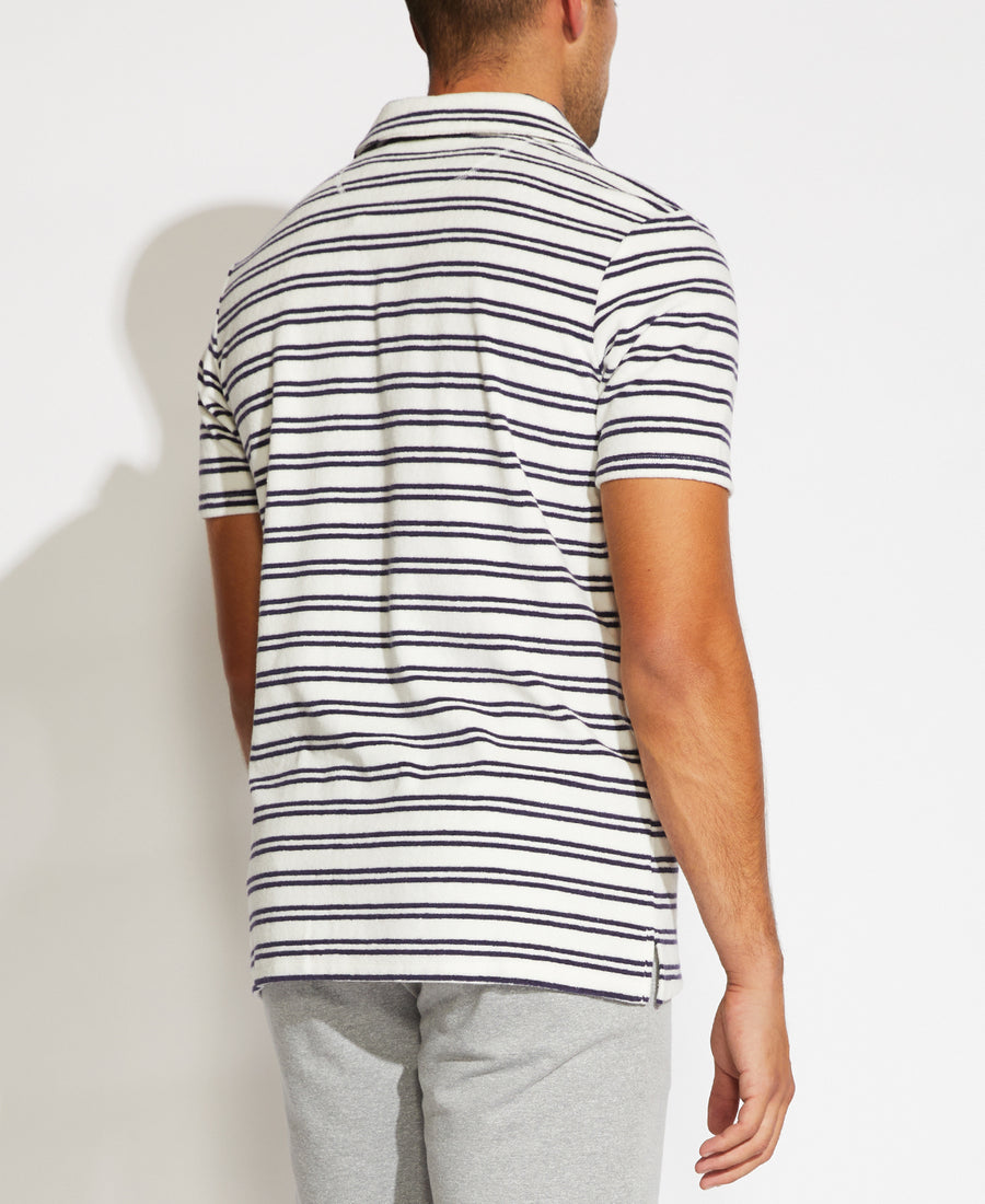 Marion Towelling Resort Polo (White)
