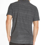 Marion Knit Jacquard Resort Polo (Heather Dark Charcoal)