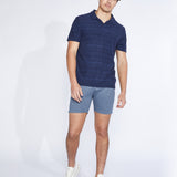 Marion Knit Jacquard Resort Polo (Navy)