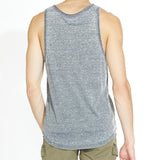 DOWN & DIRTY | garment burnout tank | black