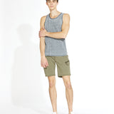 DOWN & DIRTY | garment burnout tank | black