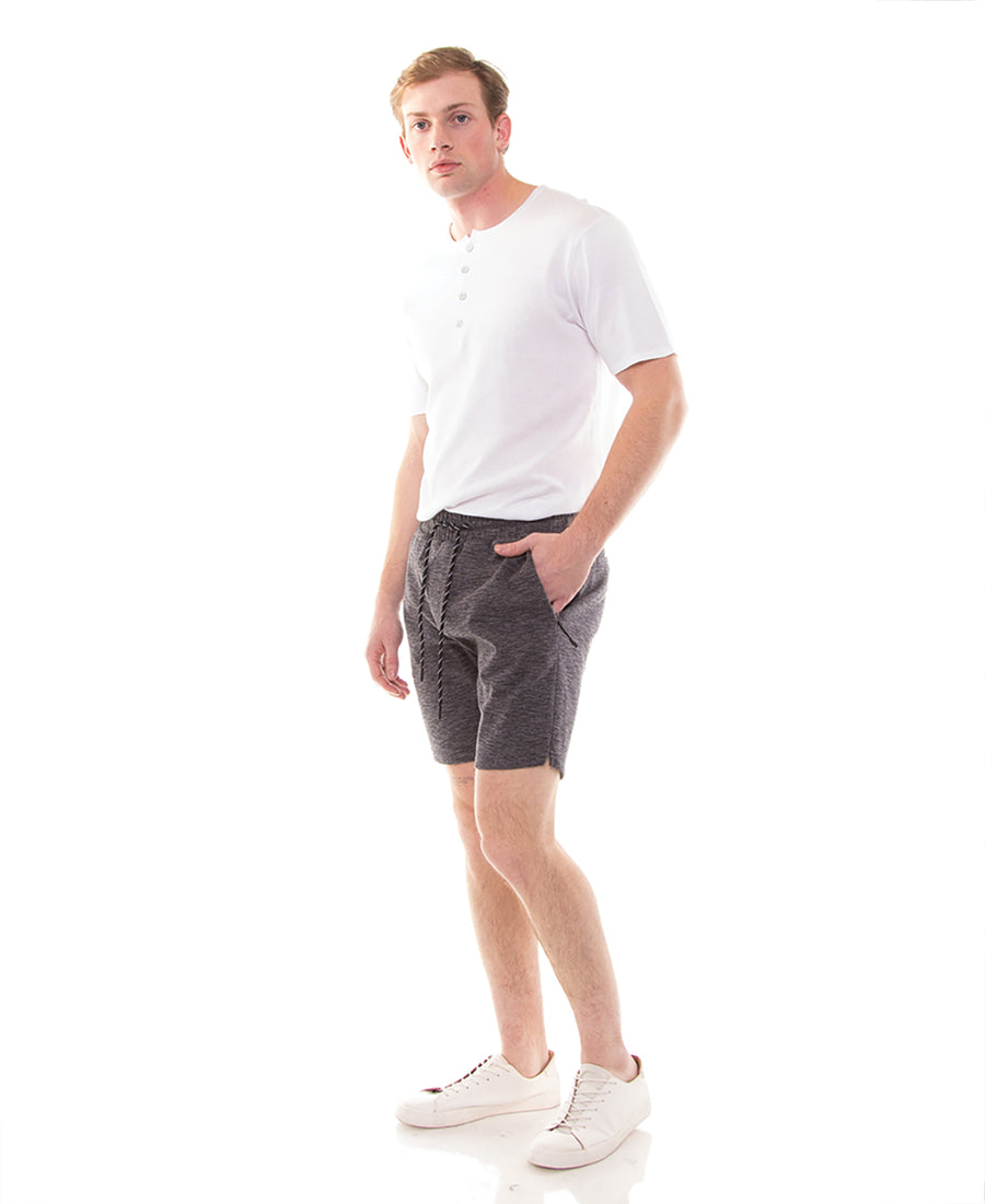 Jonnie Knit Shorts (Heather Dark Charcoal)