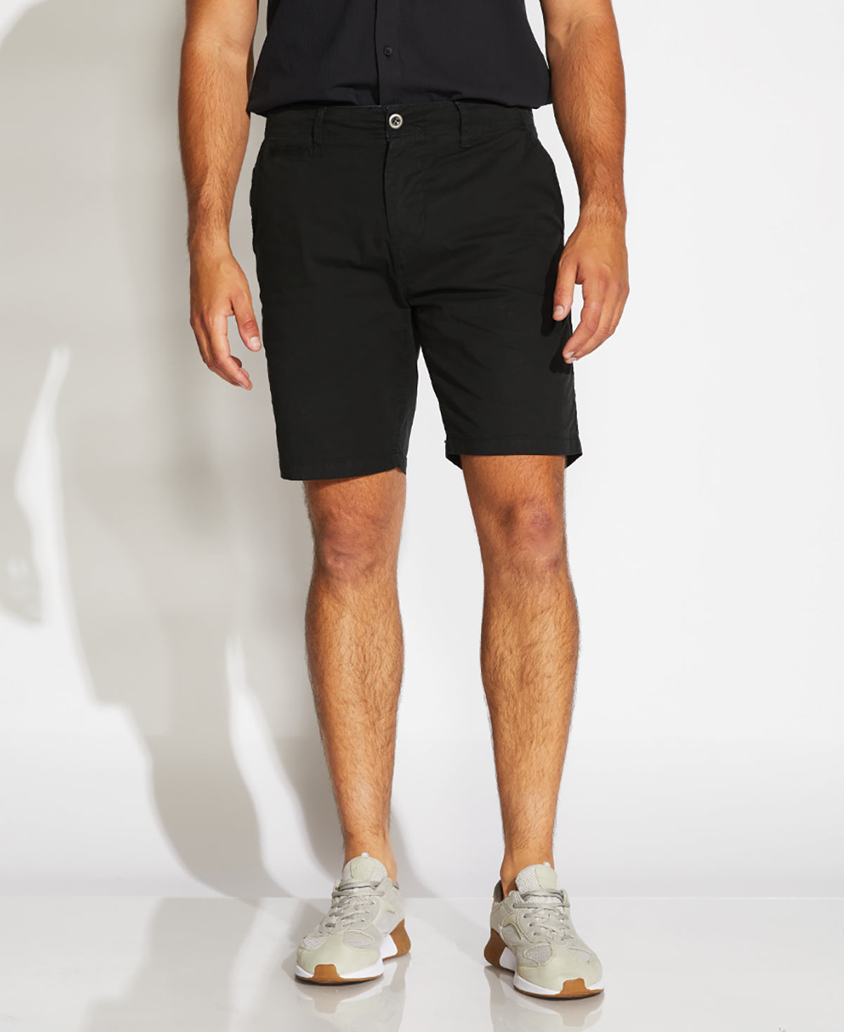 CAMPUS | 8.5" stretch ripstop short | black