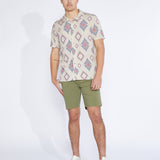 CAMPUS | 8.5" stretch ripstop short | light olive
