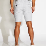 CASABLANCA | 8.5" linen tailored short | gray