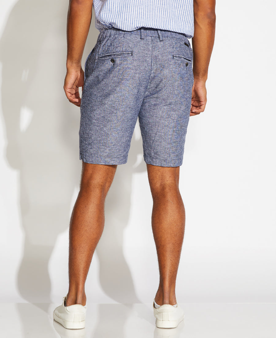 Casablanca Linen Blend Shorts (Navy)