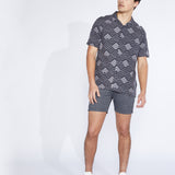KEITH | 6" tailored short | heather black